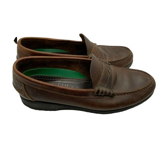 Florsheim Loafers Vintage Mens Brown Moc Toe Casual Slip On Shoes Size 7 D main image 10